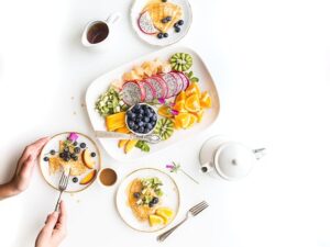 healthy plate of food