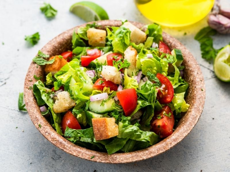 plate of vegetables