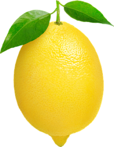 lemon with leaves