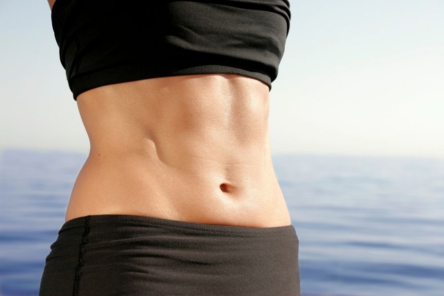 abdominal muscles woman