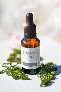 bottle of essential oil