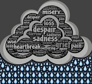 anxiety and depression raincloud