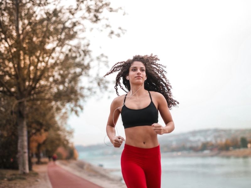 woman running