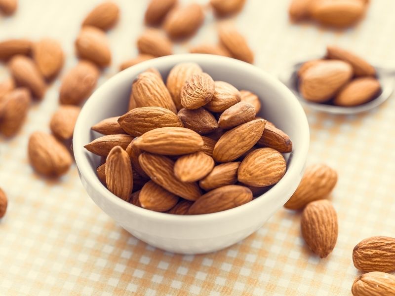 bowl of almonds