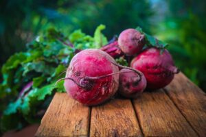 whole red beetroot