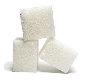 white cane sugar cubes