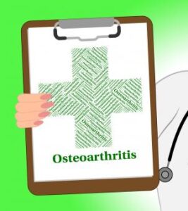 doctors clipboard saying osteoarthritis