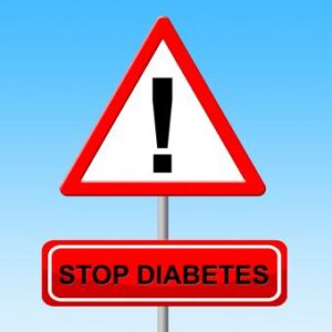 stop diabetes sign post