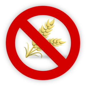 wheat, gluten free sign