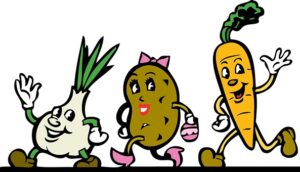 cartoon vegetables