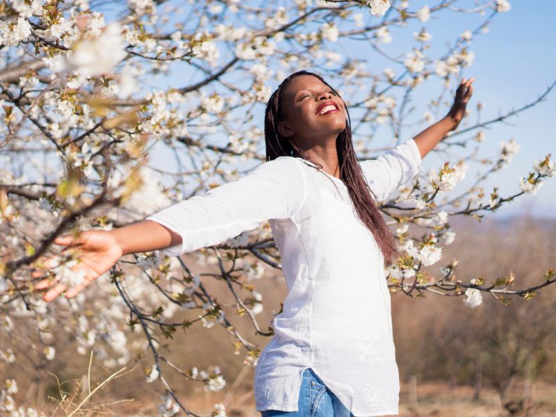 happy woman