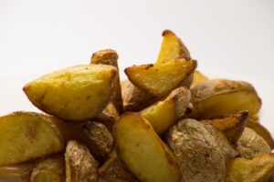 roasted potato wedges