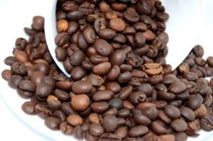 whole roasted coffee beans