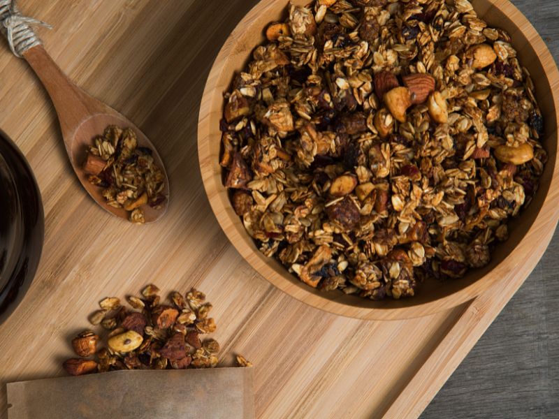 Homemade, High Protein Granola with Fat Burning Ingredients