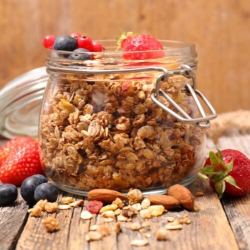 Homemade High Protein Granola with Fat Burning Ingredients