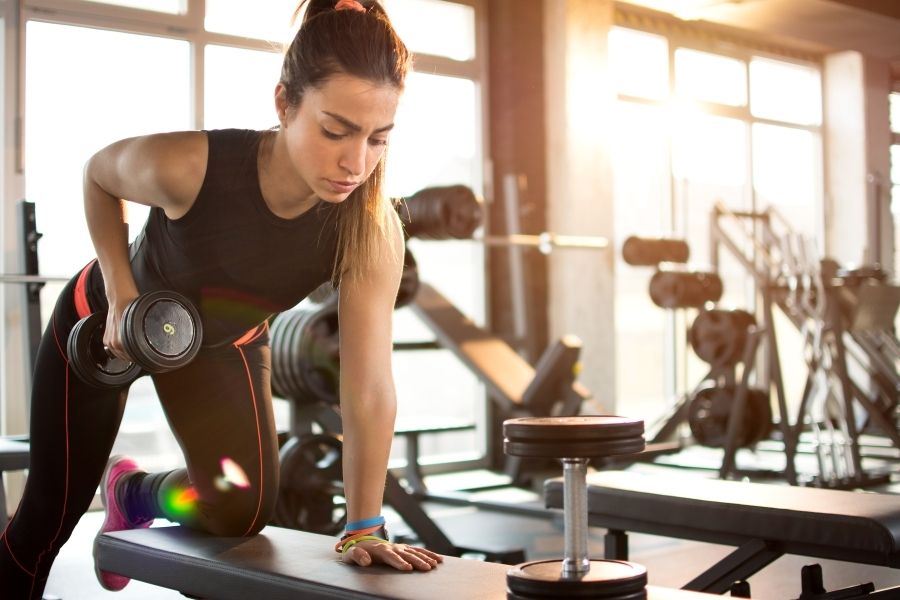 woman at gym