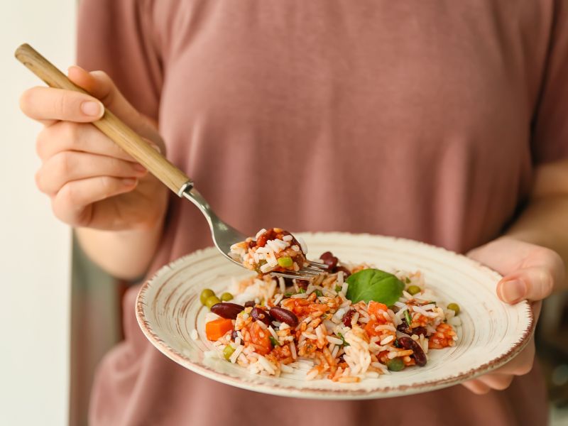 woman eating