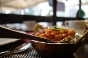 chickpea curry in bowl