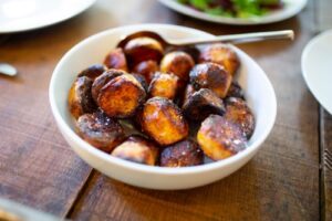 roast potatoes in bowl