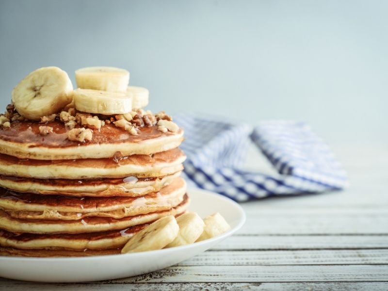 buckwheat pancake stack