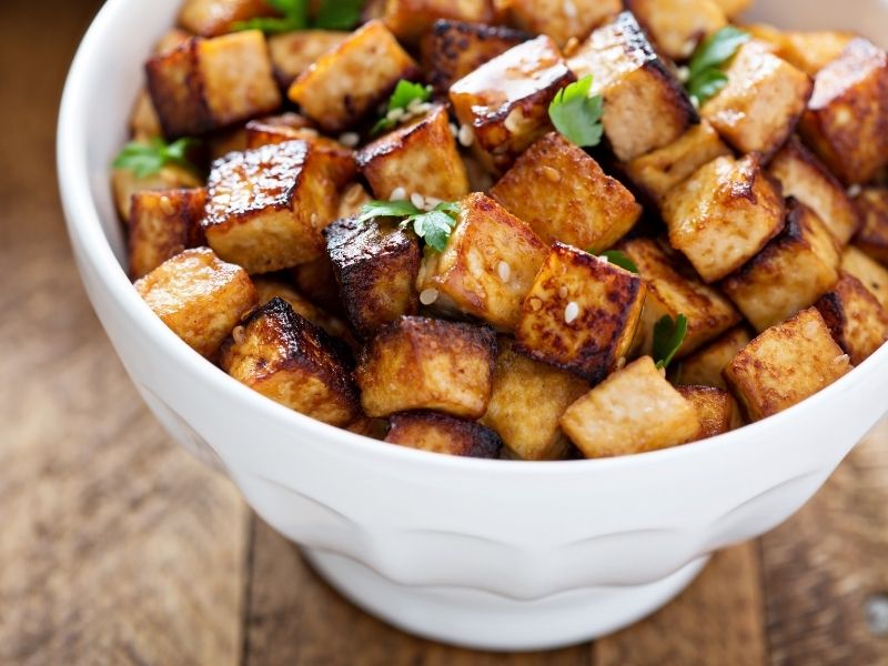 tofu chunks