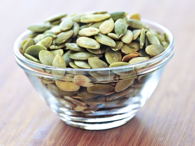 bowl of pumpkin seeds