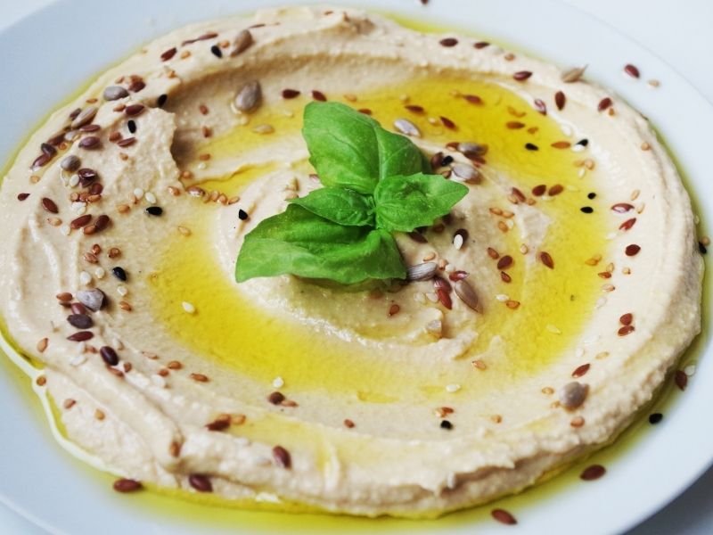 homemade hummus