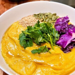 Roasted cauliflower & turmeric soup