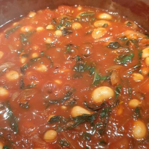 Spanish Butterbean & Swiss Chard Stew In 20 Minutes!