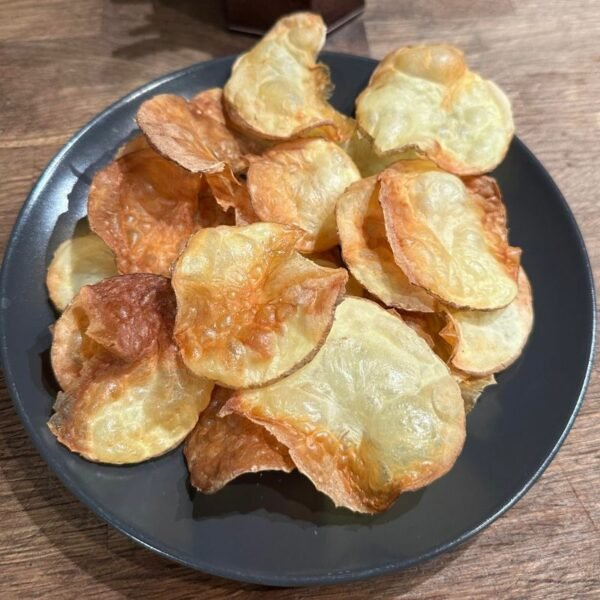 Homemade, AirFryer Potato Chips With Skins Recipe Oil Free