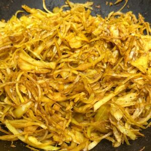 Chinese 5 spice white cabbage stir fry