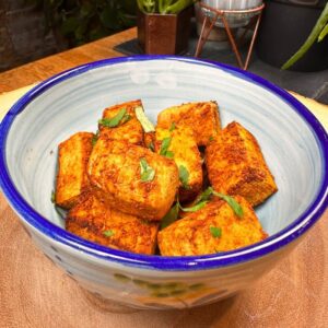 Spicy Tofu Bites With A 'Meaty', Crispy & Chewy Texture